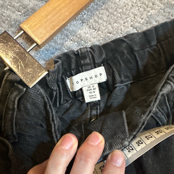 Topshop Black Denim Skirt - Picture 5 of 5